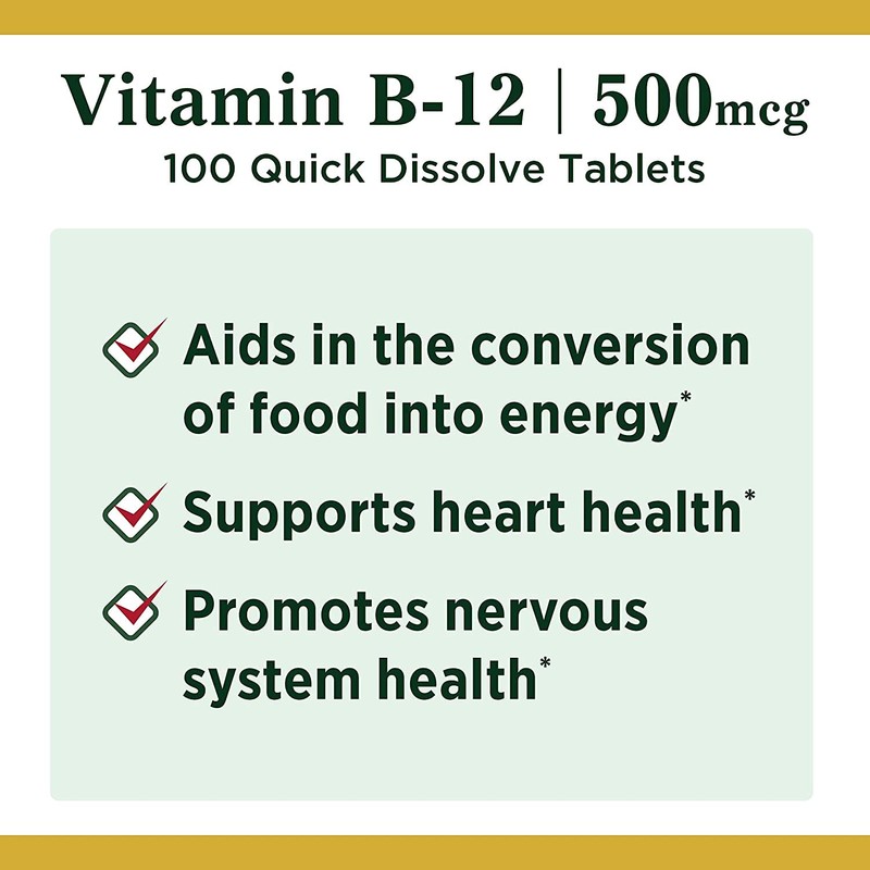 Nature's Bounty Vitamin B12, Supports Energy Metabolism and Nervous System