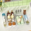 SpaceTrove 27 PCS Clear Plastic Drawer Organizers Set, 4-Size Versatile
