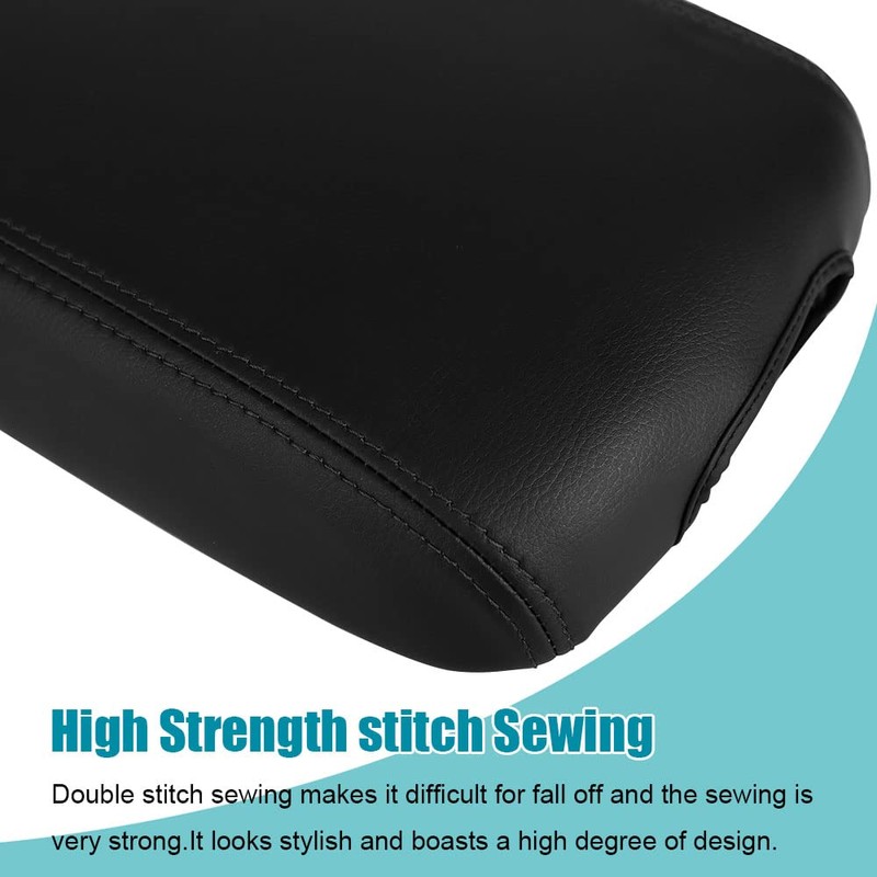 LEXLEY Center Console Pad Armrest Box Cover Waterproof Anti-Scratch Leather