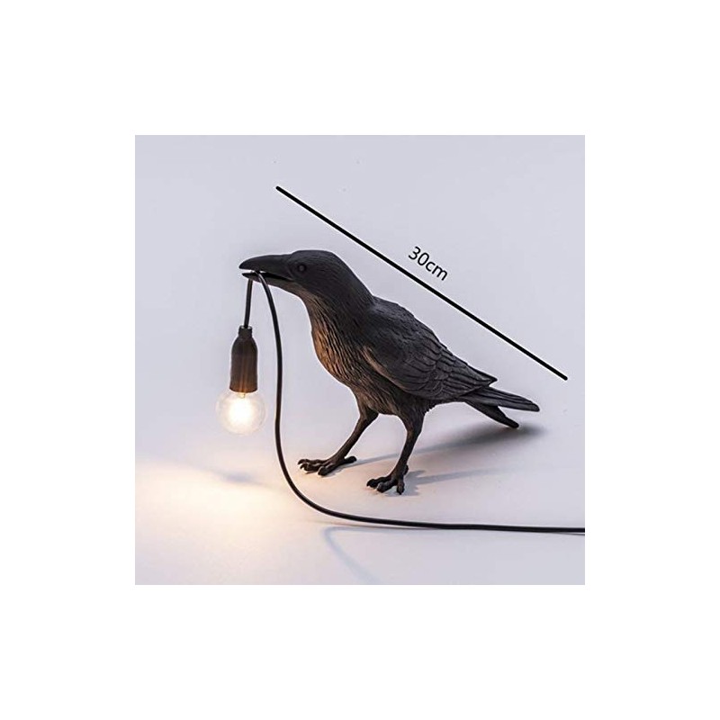 Aooxida Luluckly Raven Light Birds Table Lamps Bedroom Resin Crow