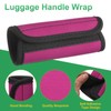sourcing map 3 Pcs Luggage Handle Wrap for Suitcase, Neoprene