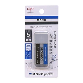 Tombow CT-CM5 Pencil Correction Tape Mono Pocket Width 0.2 inches (5 mm) x 16.4 ft (4 m)