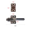 Xnrtop Adjustable Latch Spring Loaded Walk in Freezer Cooler Door