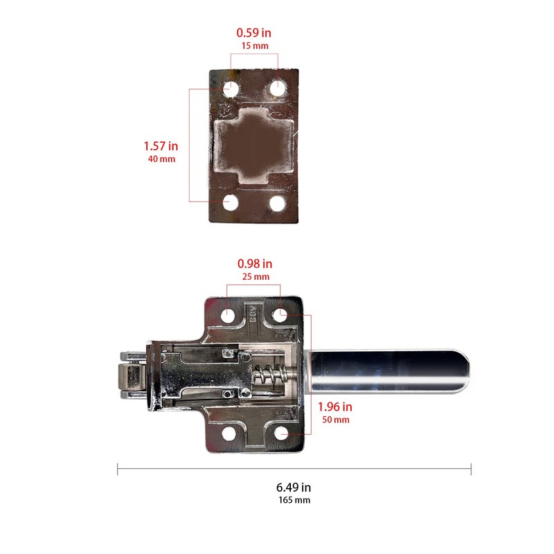 Xnrtop Adjustable Latch Spring Loaded Walk in Freezer Cooler Door