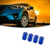 ACROPIX Tire Stem Valve Caps Universal Navy Blue 4pcs