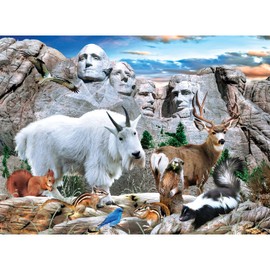 MasterPieces 100 Piece Jigsaw Puzzle for Kids - Mount Rushmore - 14"x19"