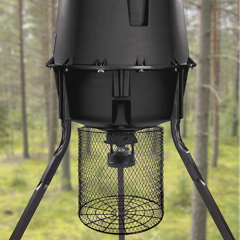 Foldable Deer Feeder Varmint Guard, 13x12 in Stainless Steel Deer