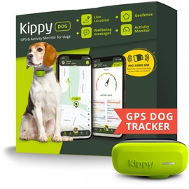 Kippy Dog GPS for Dogs - Location for Dogs Waterproof with GPS for collar - Activity and Health Tracker for your Dog, with Virtual Fence and Notifications - Colour Green