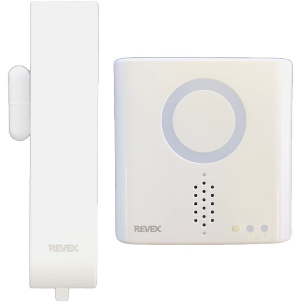 Revex XPN Series XPN730A Wireless Chime Transmitter/Receiver Set, Rainproof, Window/Door Opening Sensor, For Additional Use, Light/Sound Call Chime, Security