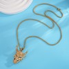 BREGO Men’s Halloween Costume Devil Skull Head Pendant Necklace