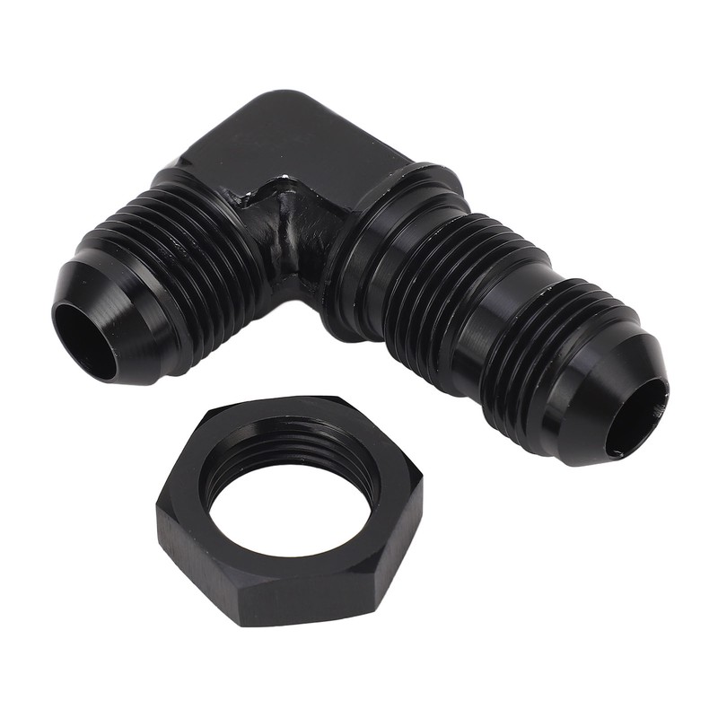 90 Degree 8 AN Flare Bulkhead Adapter Reusable Flare Hose