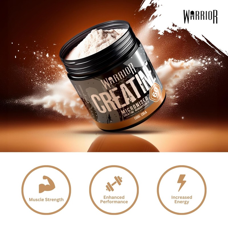 Warrior Creatine Monohydrate Powder 300g – Micronised – Proven to