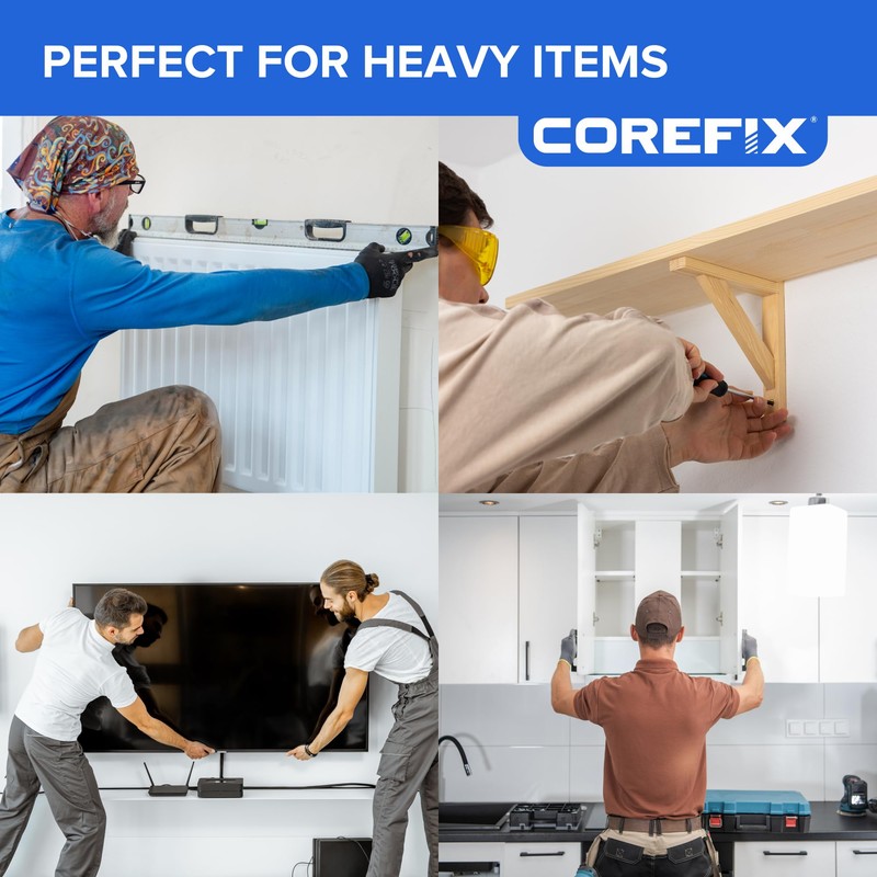 Corefix Spike TV Mounting Kit 4 Pack - Heavy Duty