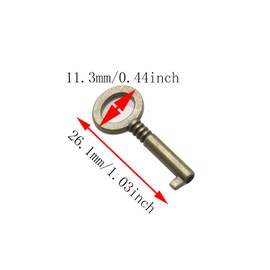 DGBRSM 6pcs Retro Mini Lock Replacement Key, Suitable for Universal Keys Such As Mini Bear Locks, Heart Locks, Etc.