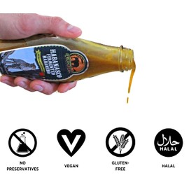 Habanasco - Fermented Habanero Hot Sauce by African Dream Foods | Tangy and Extremely Spicy Vinegar-based Hot Sauce | Glass Bottle, 5 fl oz