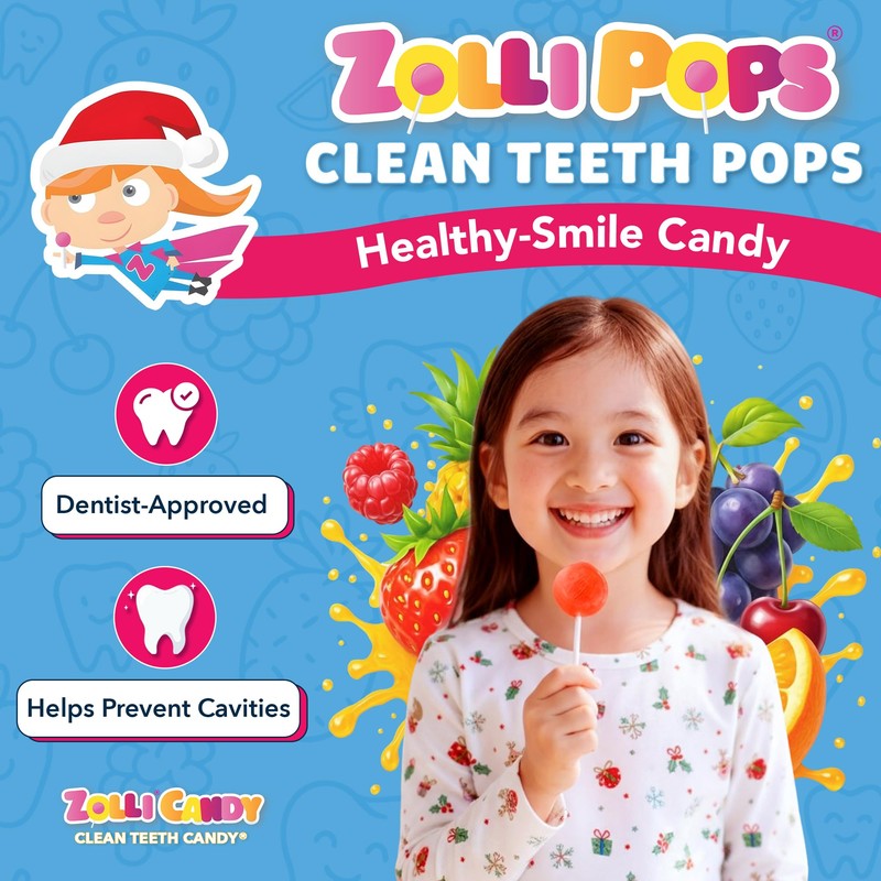 Zollipops - Holiday Variety Pack - Clean Teeth Lollipops, 3.1