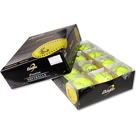 Baden USSSA Classic Plus Slowpitch Softballs - 11" Synthetic Cover for Durable Performance | Official Game Balls, Ideal for Tournaments & Leagues | 12-Pack