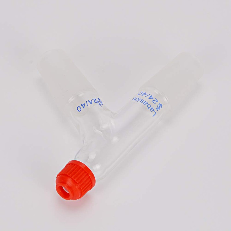 Labasics 3 Way Distilling Thermometer Adapter with 24/40 Joints and