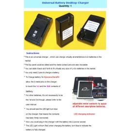 For Kyocera Superior Quality Multi-Purpose Battery Charger f Kyocera DuraXV LTE E4610 USA