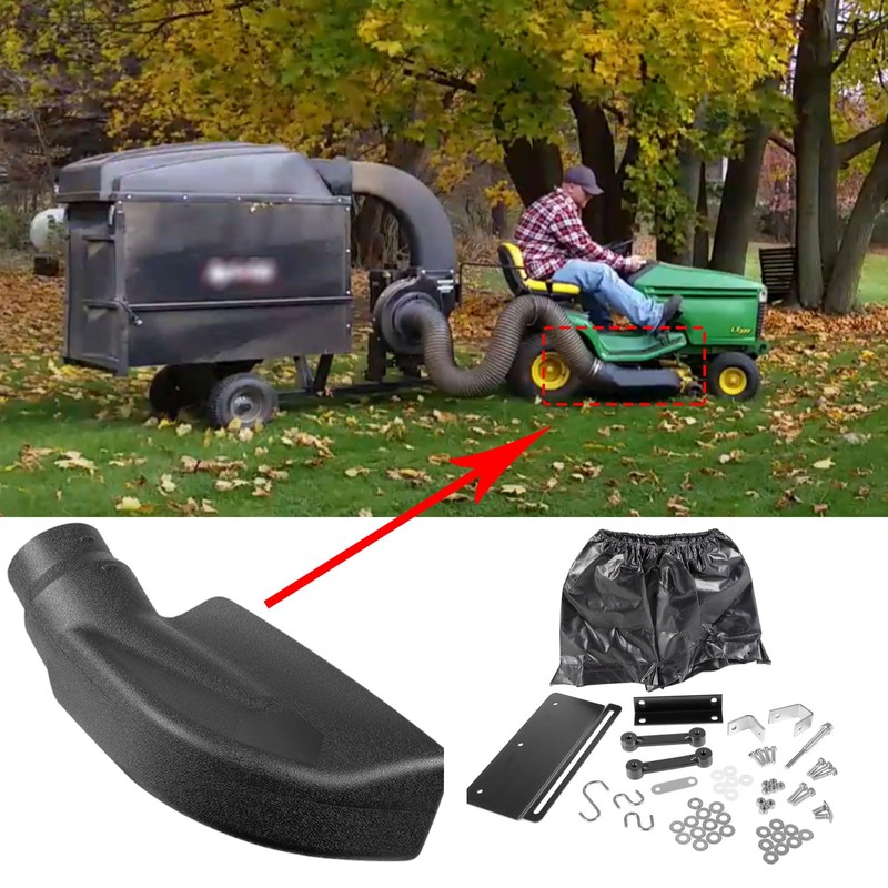 mooncar Universal Deck Boot Chute, 62468 Adapter Mow-N-Vac Kit Leaf