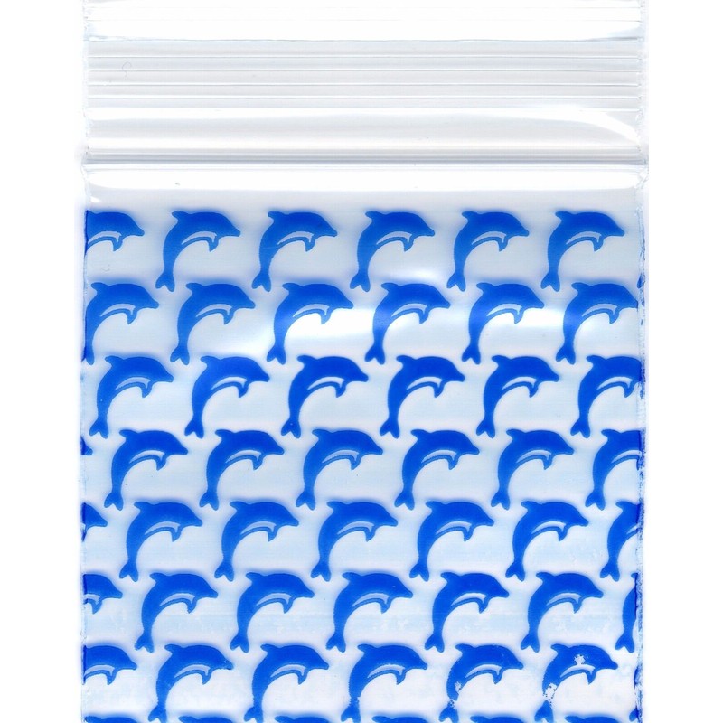 APPLE Baggies 2020 Apple 100 Mini ZIPPER Bags PRINTED 2"