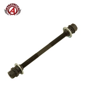 AltaLine Bicycle Steel Rear Hub Axle 3/8" 175mm Long Black.