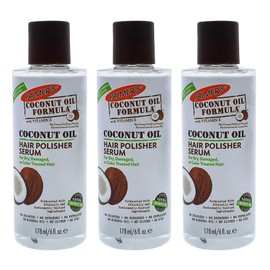 Palmers Coconut Oil Hair Polisher Serum 6 Ounce (178ml) (3 Pack)