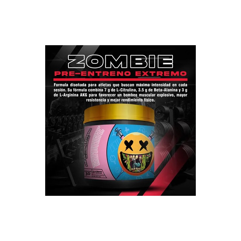 Pre Entreno Preentrenador Zombie 30 Serv Smile Labz 555g