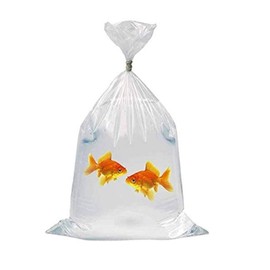 HeatpacksUK 10" x 20" Fish bags Watertight Transport Polythene plastic bags 200 Gauge Quality Koi Marines Discus Corals Different Quantities (10)