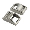 38mm 2 Pack Heavy-Duty 316 Stainless Steel Lock Slider Buckles