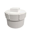 Fitvell 2" PVC Sewer Cleanout Adapter with Plug Pipe Fitting