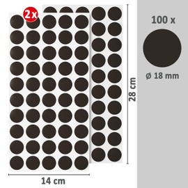 Reorda Self-Adhesive Magnet Plates - Optimized Magnet Strength I Completely Customizable Magnetic Plates for Postcards, Photos etc. - (3 Pieces = 20x20cm)