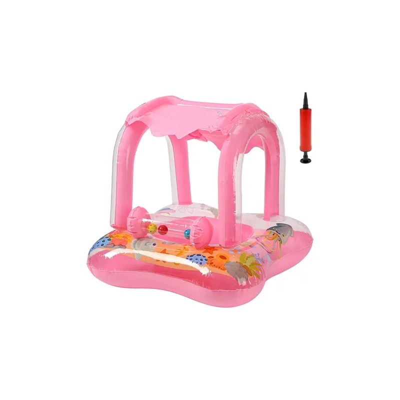 Flotadores Salvavidas Inflable Infantil Con Techo Para Bebé