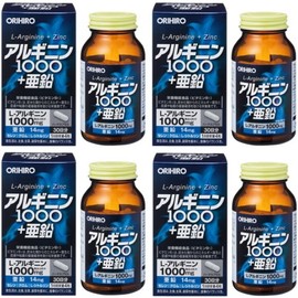 Orihiro Arginine 1000+ Zinc, 120 Tablets x 4 Pieces
