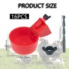 Pack of 16 Automatic Chicken Drinkers with Drill,Chicken Water Dispenser,Water