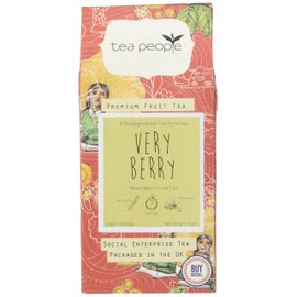 Tea People Organic Very Berry Fruit Tea - 15 tea pyramids pack