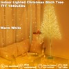 SOSHOT 7FT Lighted Artificial Birch Christmas Tree with 1440 LED
