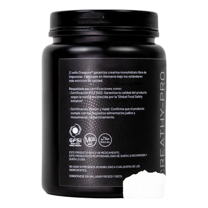 Althypro Creatina Monohidratada Sello Creapure® 500g 100 Ser