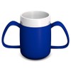 Ornamin Two Handled Mug with Internal Cone 140 ml Blue