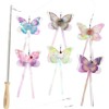 SONGWAY Cat Butterfly Toys Wand - 7 Pieces Cat Toy