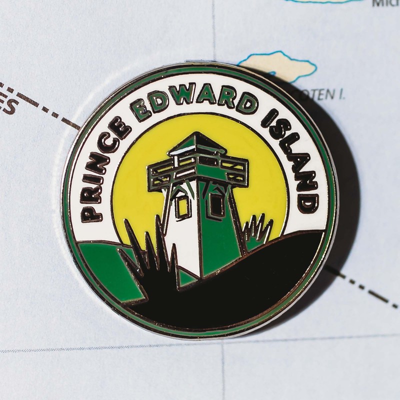 Vagabond Heart Prince Edward Island Enamel Pin - PEI Lapel