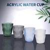 JOYSIP Unbreakable Multicolor Tumbler Beverage Cups, Stackable Frosted Plastic Drinking