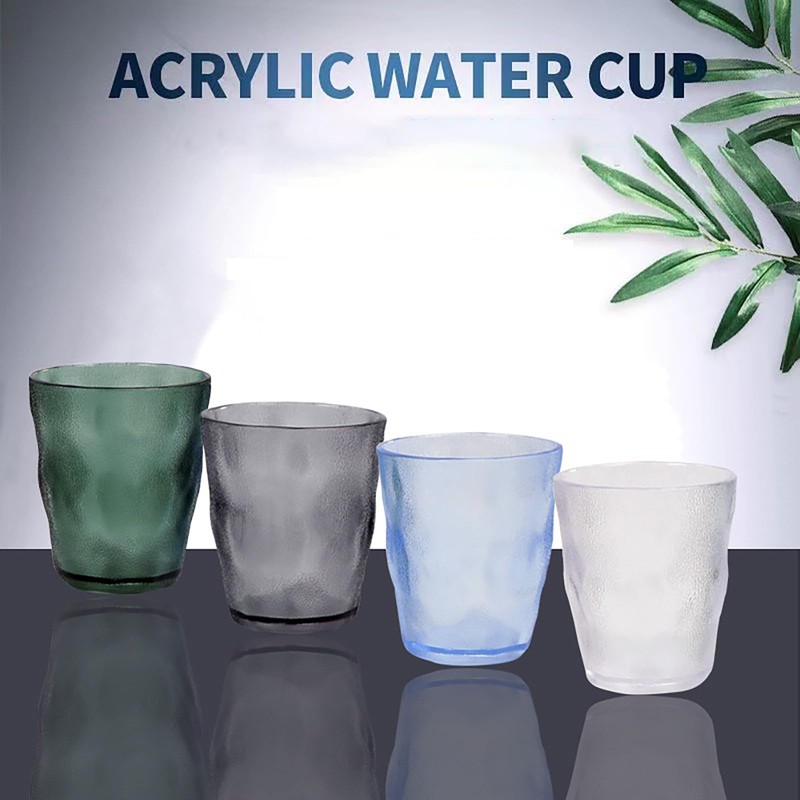 JOYSIP Unbreakable Multicolor Tumbler Beverage Cups, Stackable Frosted Plastic Drinking