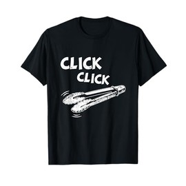 Click a Click Tongs Bbq Barbecue Barbecuing Hanging T-Shirt