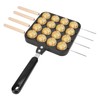 Takoyaki Pan Cast Aluminum, Aebleskiver Pan Commercial Nonstick Pancake Pan