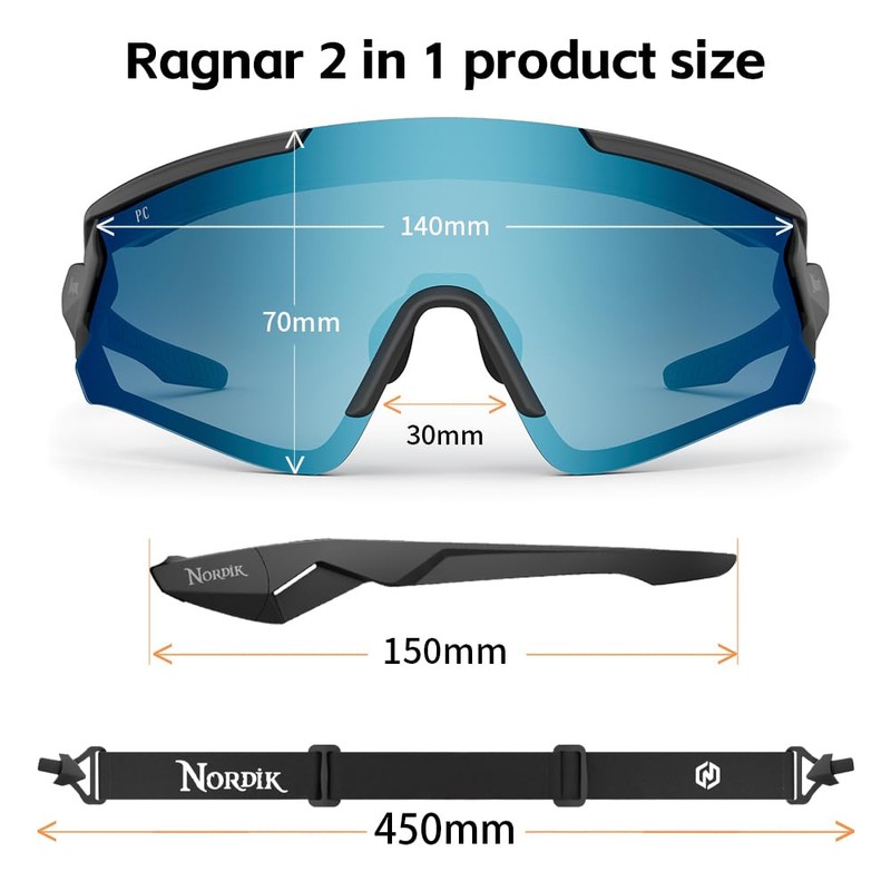 Nordik Ragnar 2 in 1Goggle + Sunglass