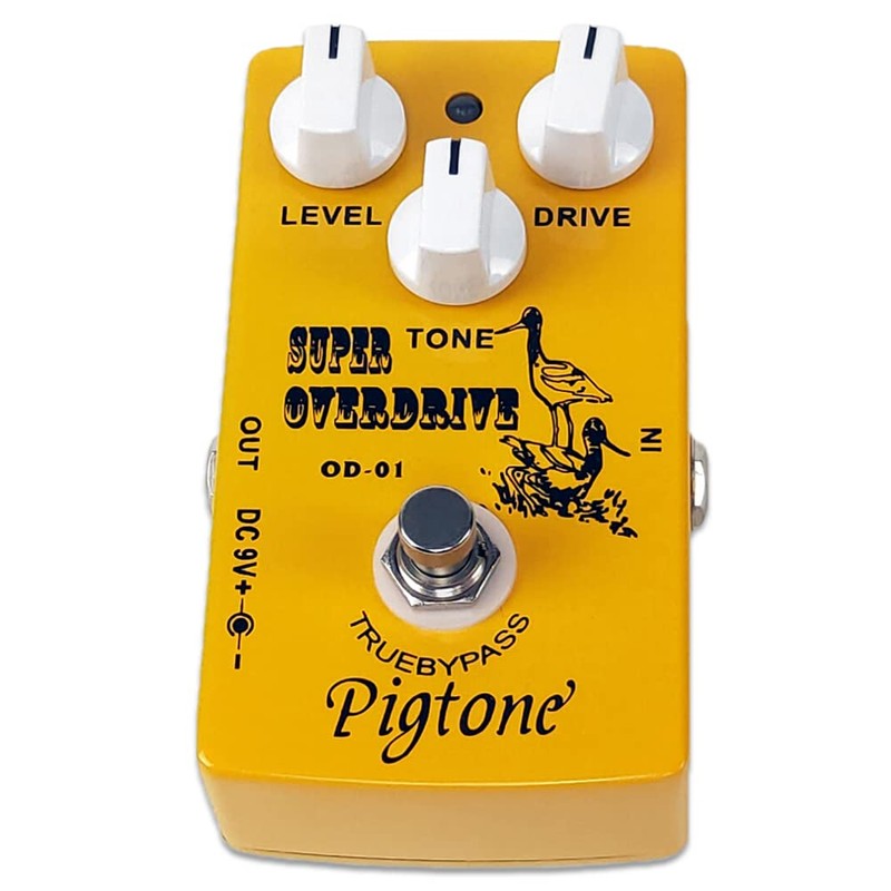 Pigtone PP-21 Super Overdrive Pedal de efectos de guitarra 9V