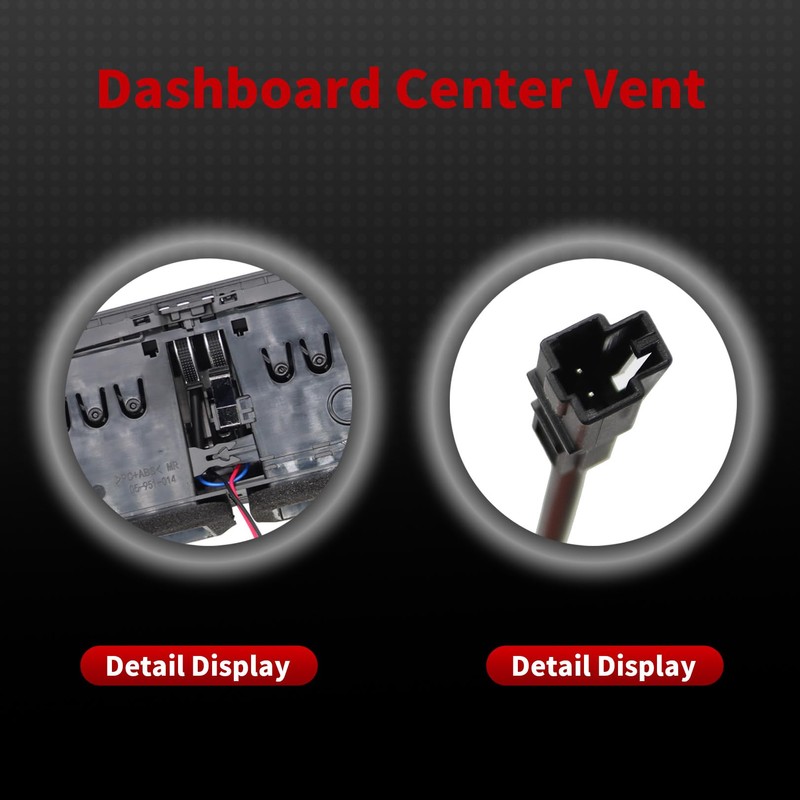 Nakkaa Car Center Console Dashboard Louver Conditioning Vent Assembly Compatible