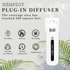 HZMPDSY Plug-in Waterless Oil Diffuser – Ultrasonic Atomization Technology, Up