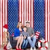 Patriotic Party Decorations, Red White Blue 2 Pack America Tinsel